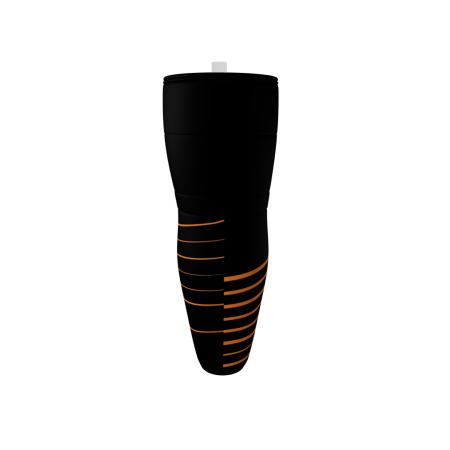 Murder Hornets Black Ice Hockey Socks - Back