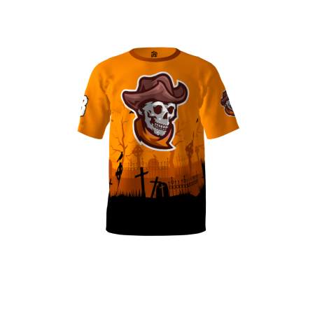 Outlaws Halloween Softball Jersey Front
