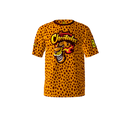 Flaming Hot Cheetahs Softball Jersey Front