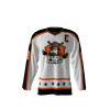 Puck Hunters White Hockey Jersey Front