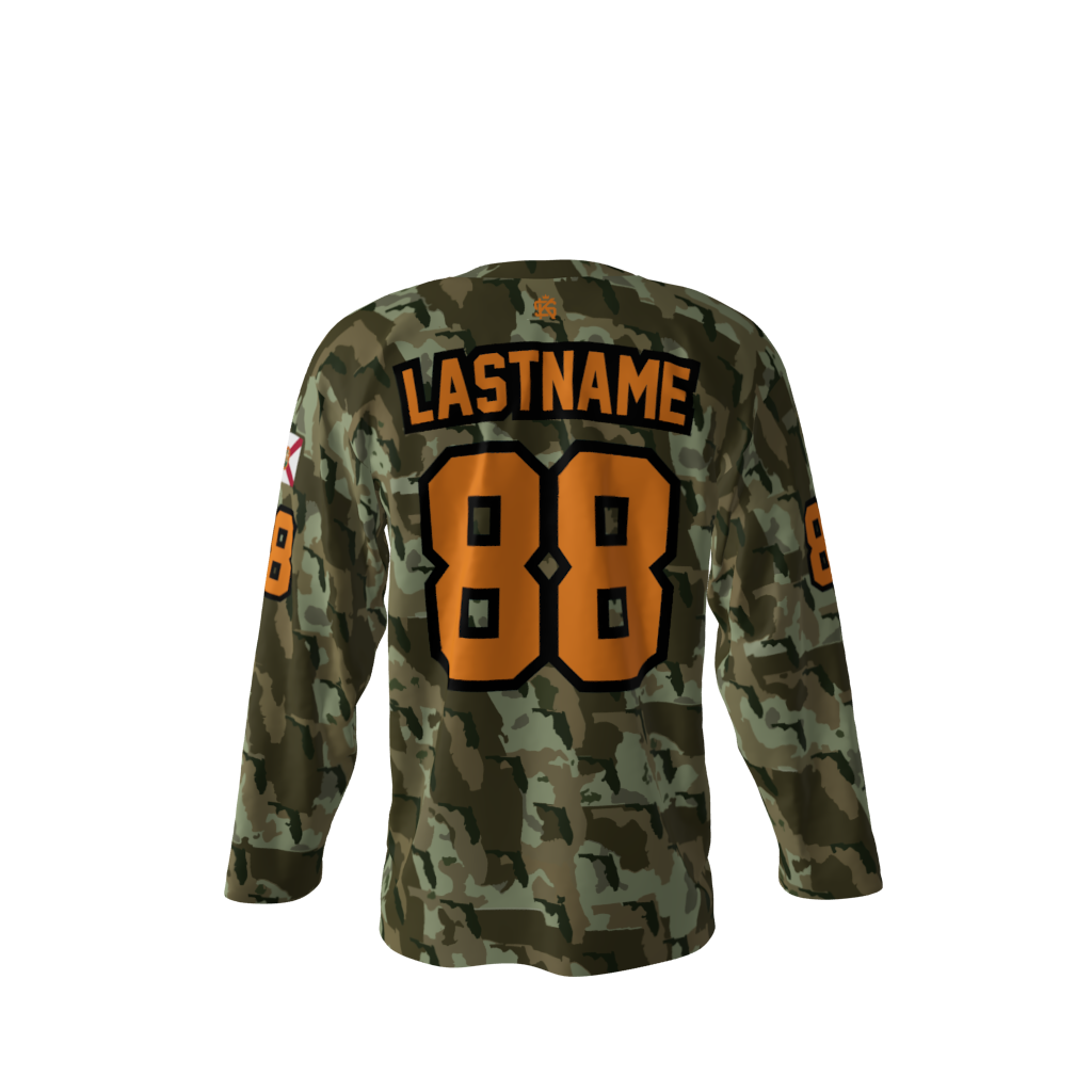Slugs Camo Hockey Jersey Back