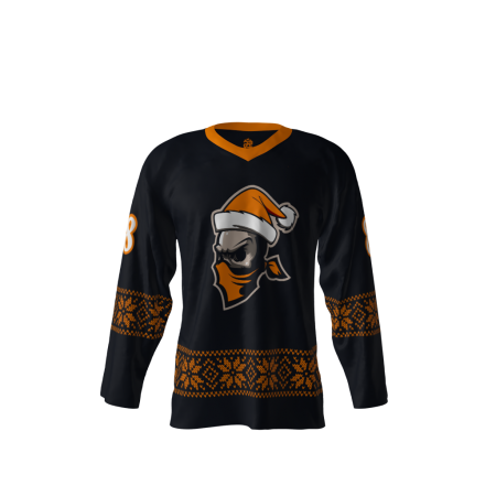 Outlaws Holiday Hockey Jersey Design Front