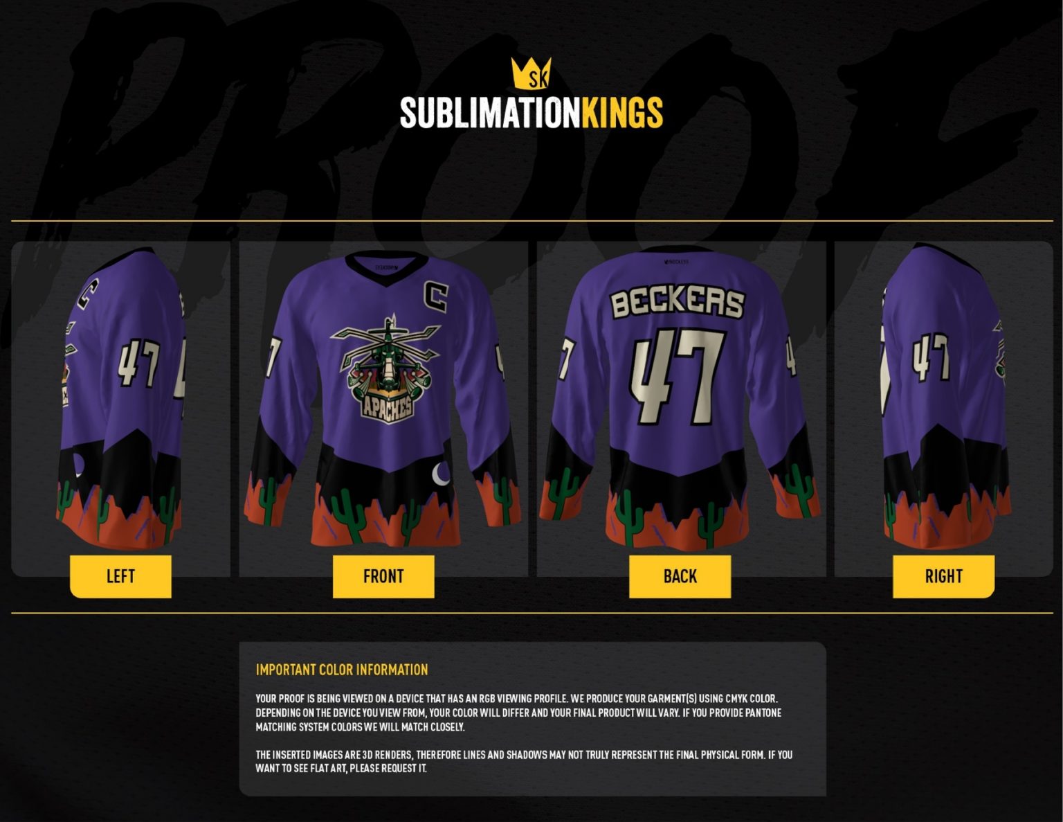 Custom Hockey Jersey Builder | Sublimation Kings