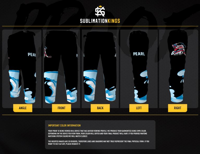 Jawz Inline Hockey Pants | Sublimation Kings