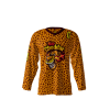 Top Cheddar Orange Cheetah Hockey Jersey