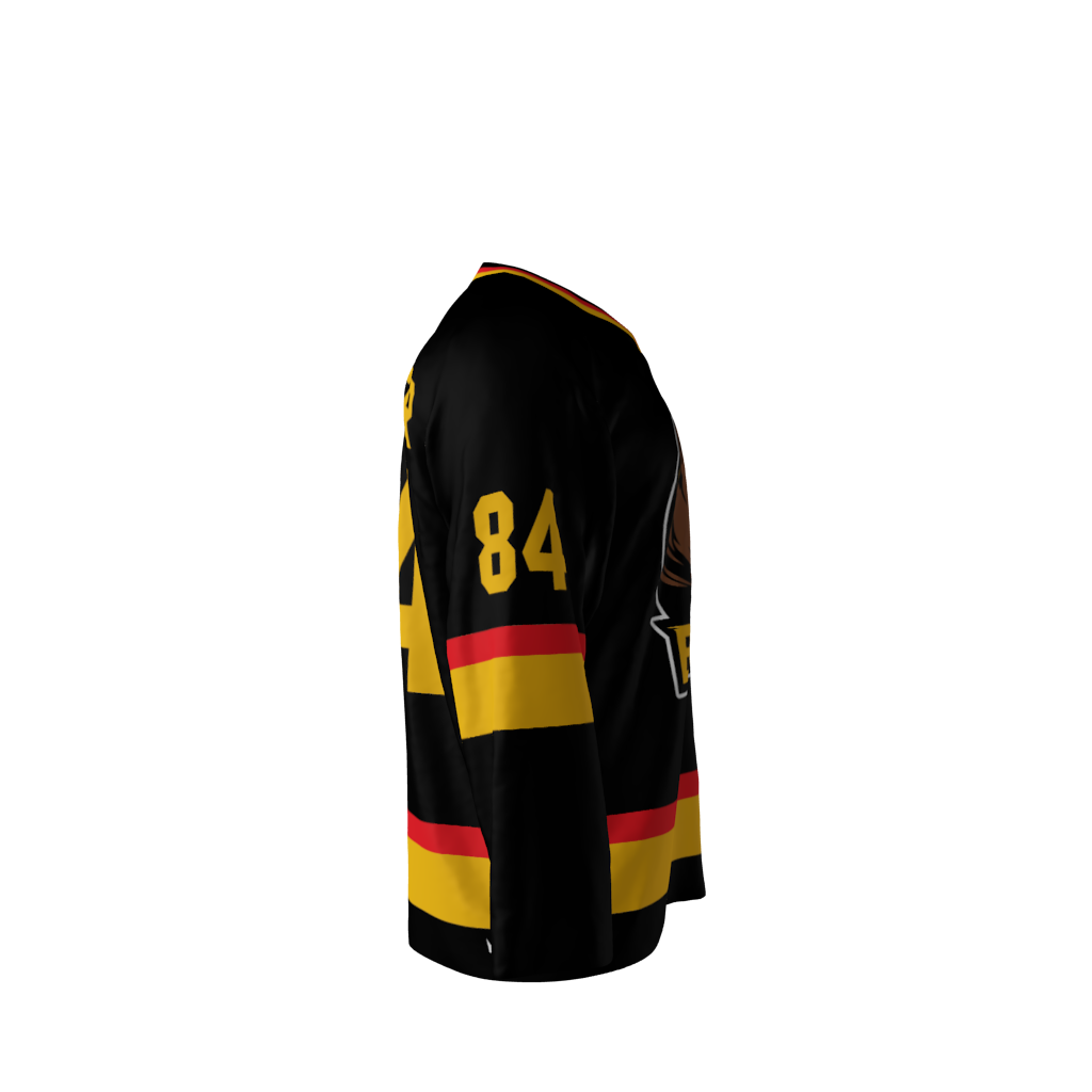Bears Black Hockey Jersey - Image 4