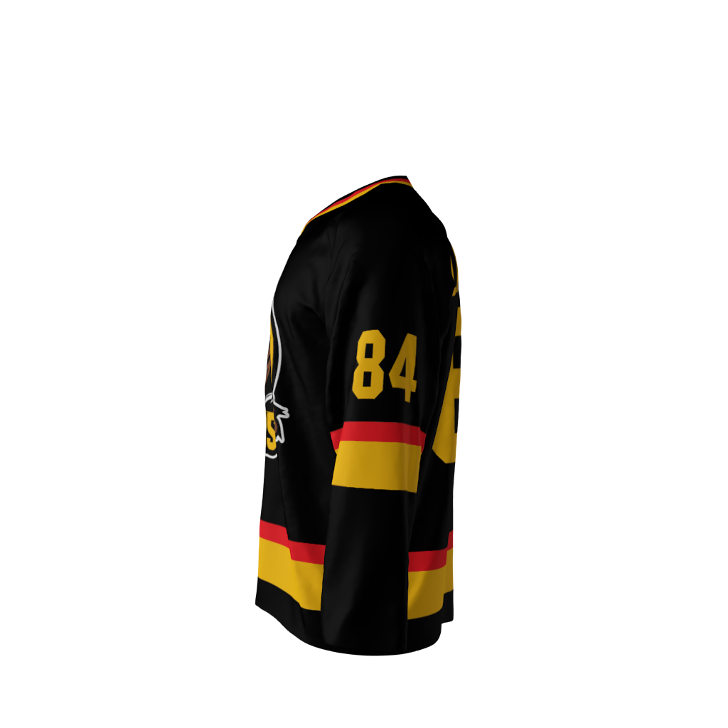 Bears Black Hockey Jersey - Image 2