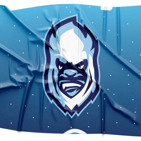 Yetis Snow Logo Rendering on Fabric