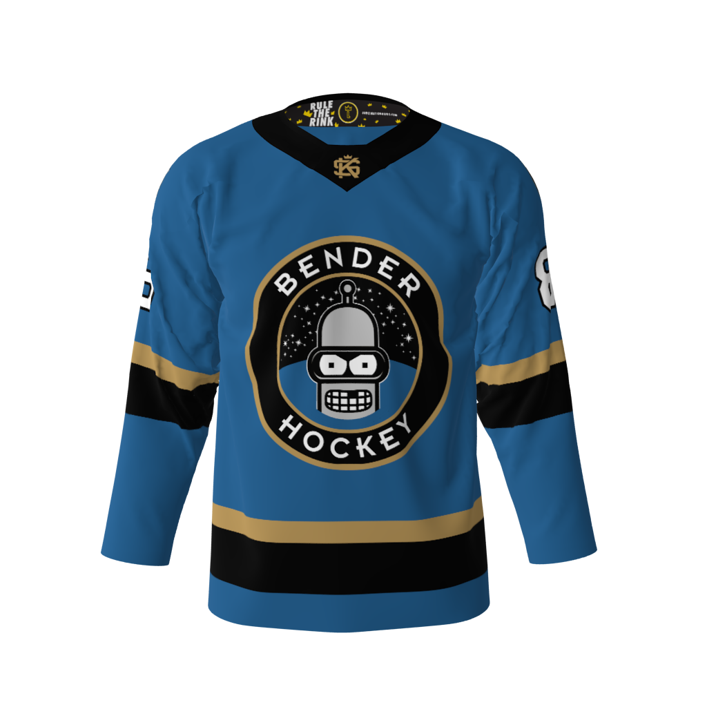 Benders Blue Hockey Jersey Sublimation Kings