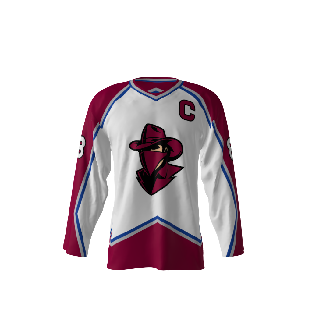 Bandits White Hockey Jersey