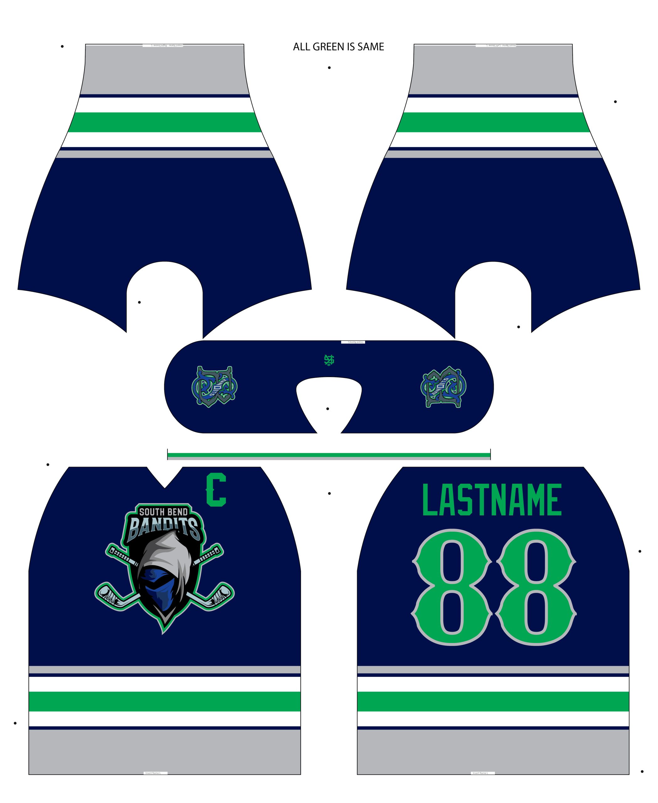 South Bend Bandits Hockey Jersey