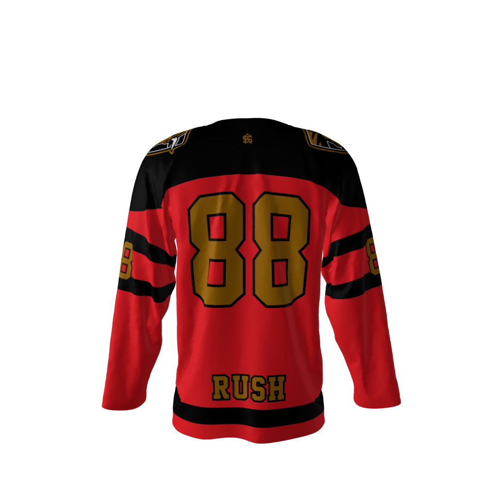 Rush Red Hockey Jersey - Image 3
