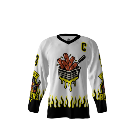 Jersey Rippers White Hockey Jersey
