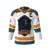 Goal Hounds White Hockey Jersey