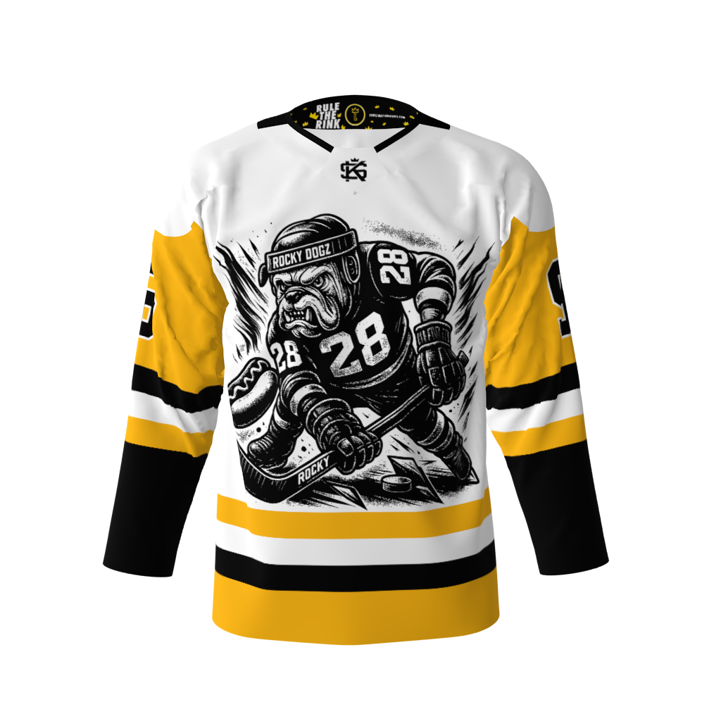 Rocky Dogz White Hockey Jersey