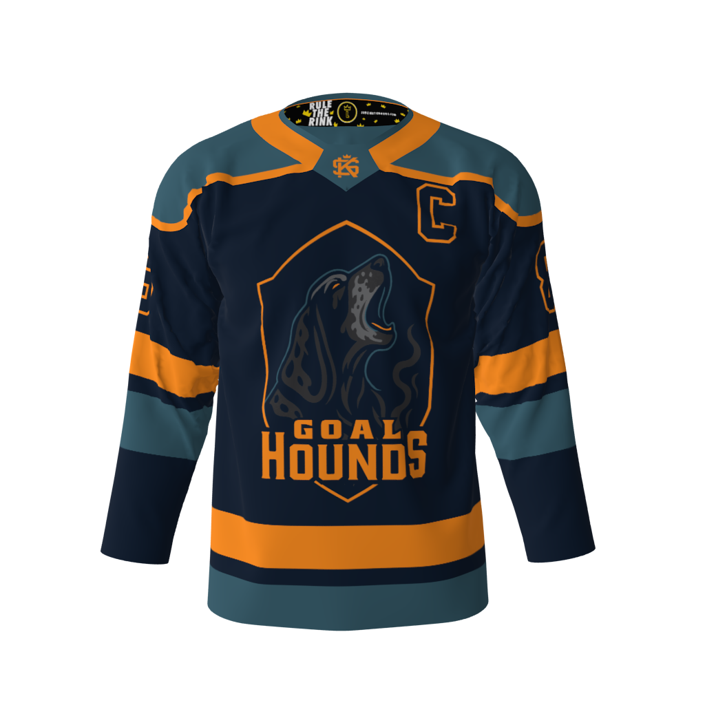 Goal Hounds Blue Hockey Jersey