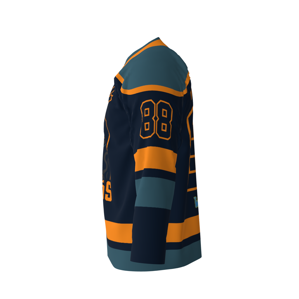 Goal Hounds Blue Hockey Jersey - Image 2