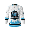 Appalachian Ice Wolves White Hockey Jersey