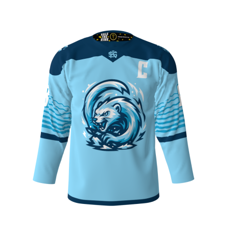 Fierce Ferrets Blue Hockey Jersey