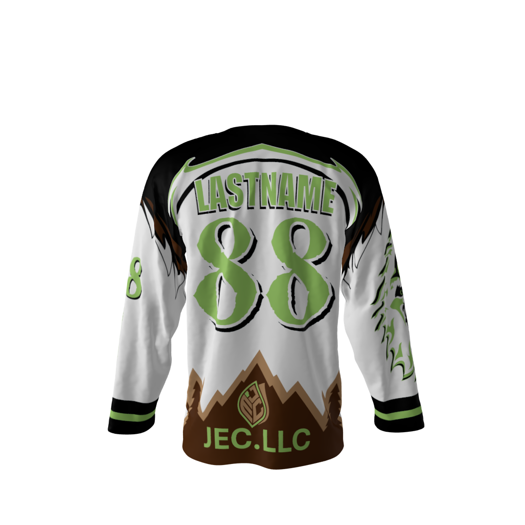 Squatch White Hockey Jersey - Image 3