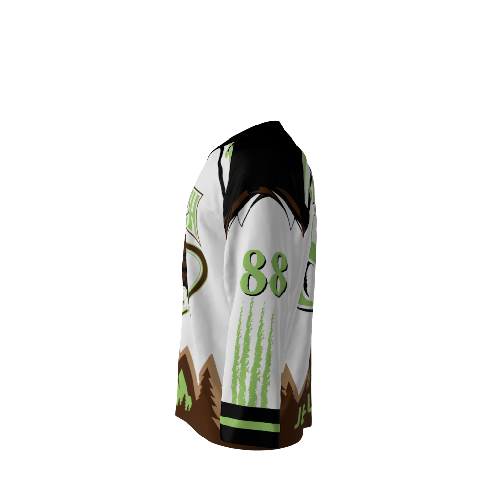 Squatch White Hockey Jersey - Image 2