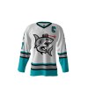 Sharks With Frickin' Laser Beams Attached To Their Heads White Hockey Jersey