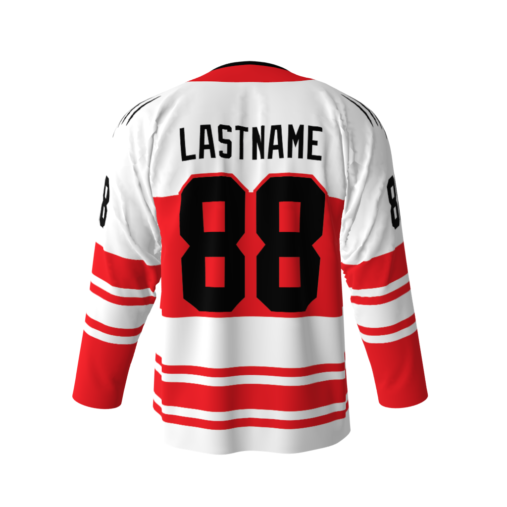 Cedar Rapids Honey Badgers White Hockey Jersey - Image 3