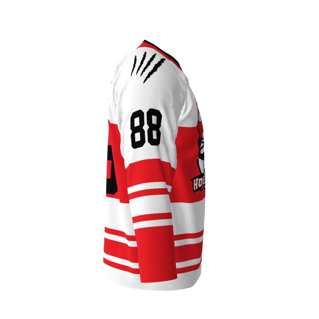 Cedar Rapids Honey Badgers White Hockey Jersey - Image 4