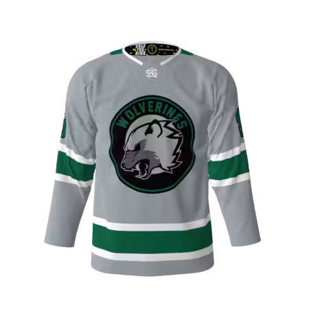 Wolverines Gray Hockey Jersey