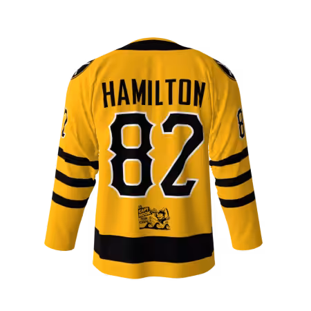 Alternative view of Hamiltons Gold Alt Hockey Jersey
