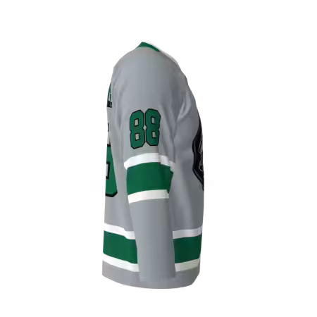 Wolverines Gray Hockey Jersey - Image 4