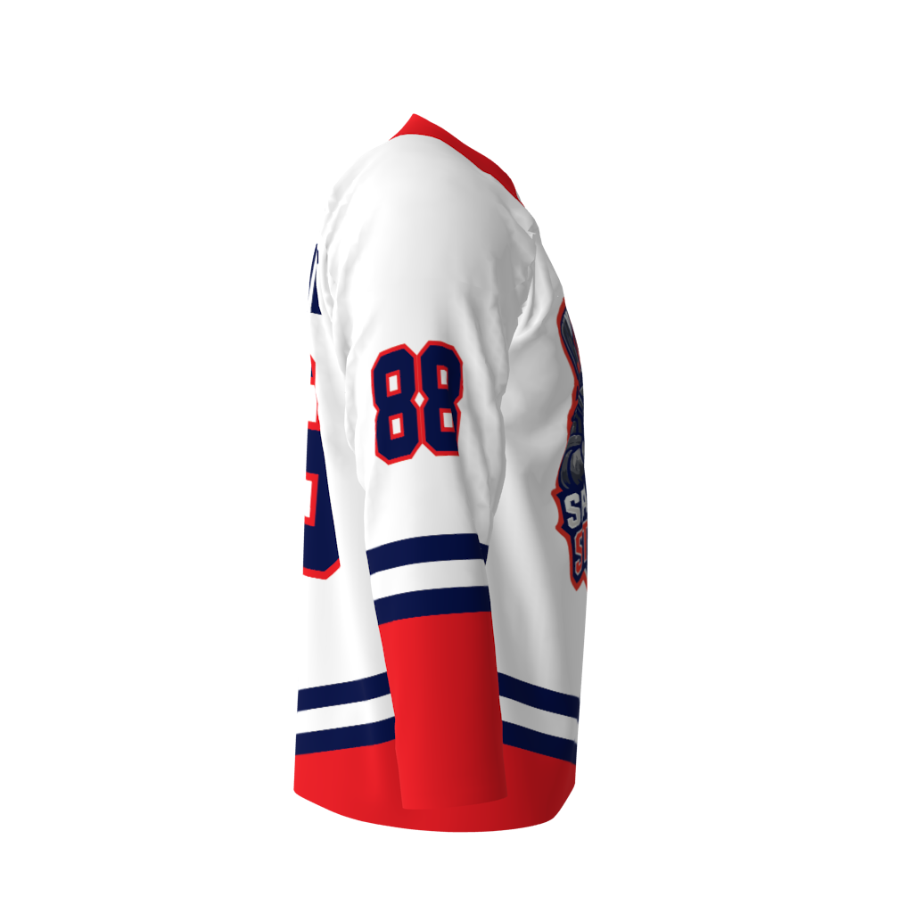 Seal Team Sticks White Hockey Jersey - Image 4
