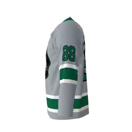 Wolverines Gray Hockey Jersey - Image 2