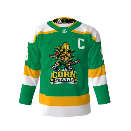 Corn Stars Green Hockey Jersey