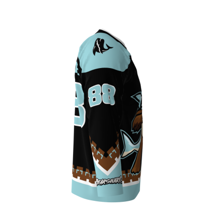 Bearsharks Black Hockey Jersey - Image 4