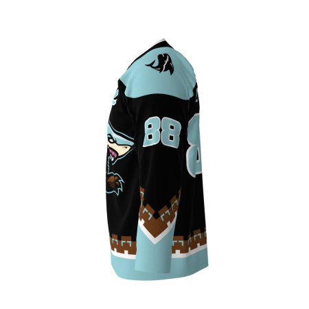 Bearsharks Black Hockey Jersey - Image 3