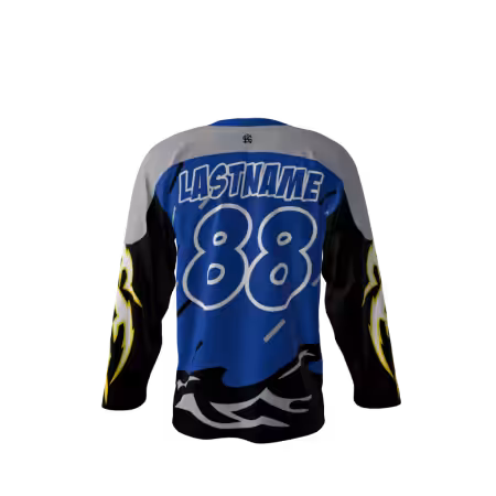 Blizzard Blue Hockey Jersey - Image 2