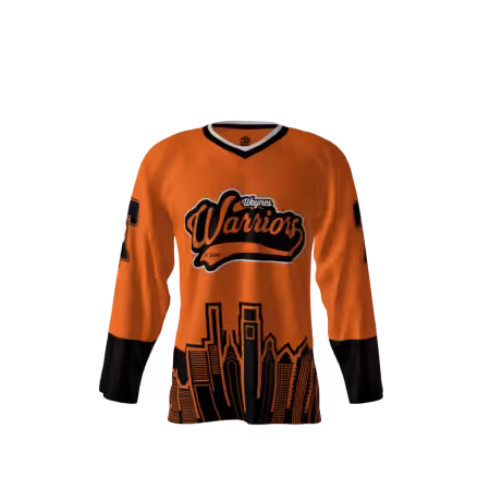 Waynes Warriors Orange Hockey Jersey