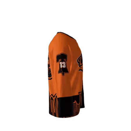 Waynes Warriors Orange Hockey Jersey - Image 4