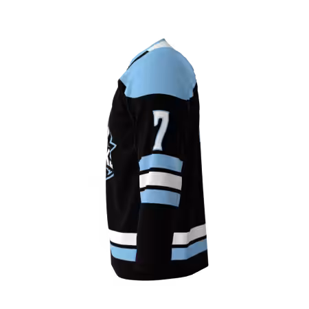 Graham Hawks Black Hockey Jersey - Image 3