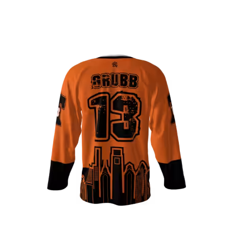 Waynes Warriors Orange Hockey Jersey - Image 2