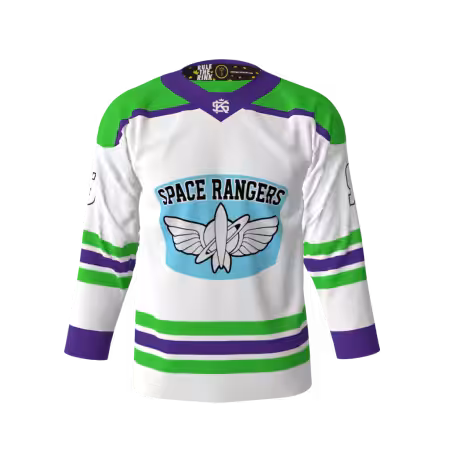 Space Rangers White Hockey Jersey