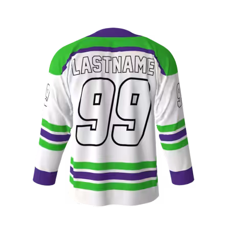 Space Rangers White Hockey Jersey - Image 2