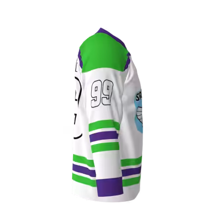 Space Rangers White Hockey Jersey - Image 4