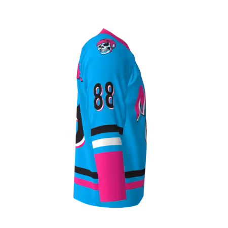 Misfits Blue Hockey Jersey - Image 4