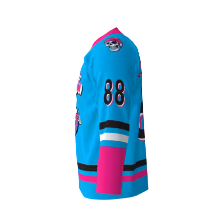 Misfits Blue Hockey Jersey - Image 3