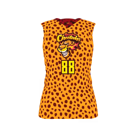 Flaming Hot Cheetahs Women's Volleyball Jersey - Front