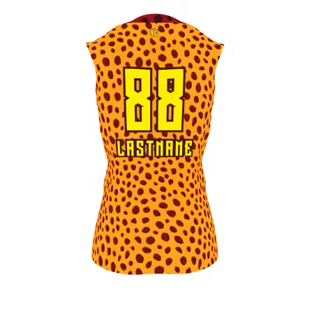 Flaming Hot Cheetahs Women's Volleyball Jersey - Back