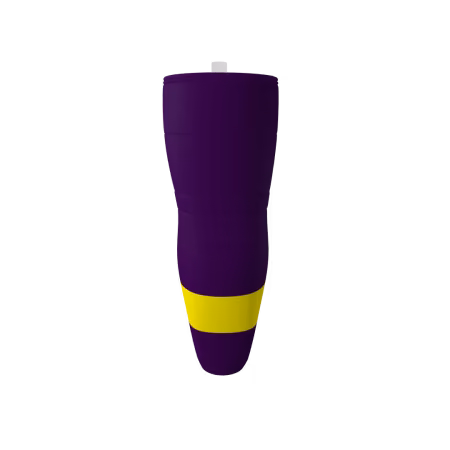 Alternative view of Darkwing Ducks Purple Ice Hockey Socks