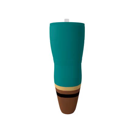 Franken Ducks Teal Ice Hockey Socks - Image 2